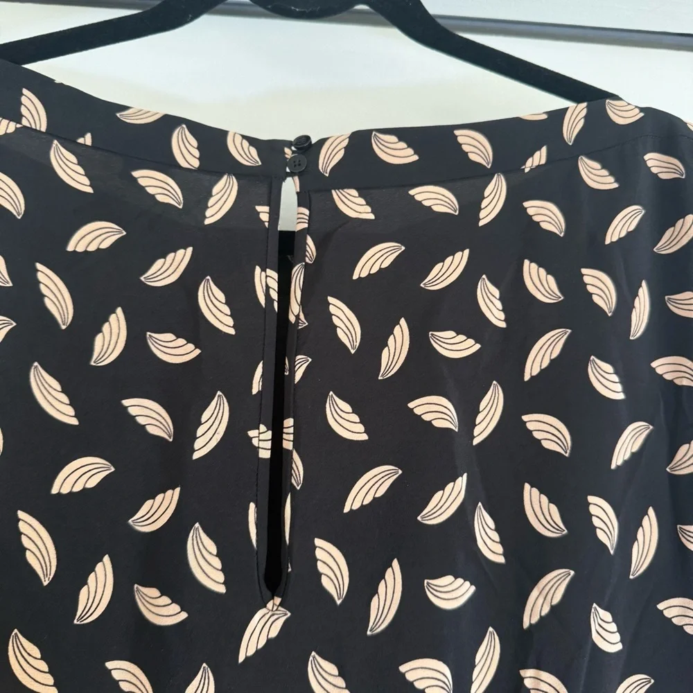 Diane Von Furstenburg 100% Silk Lucy Printed Black Jumpsuit 8 Selena Gomez Y2K